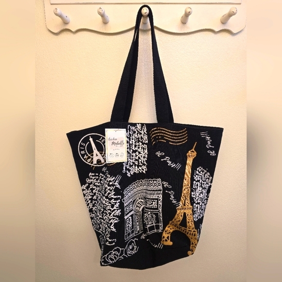 Stylish Black and Gold Tote Bag - Picture 1 of 3